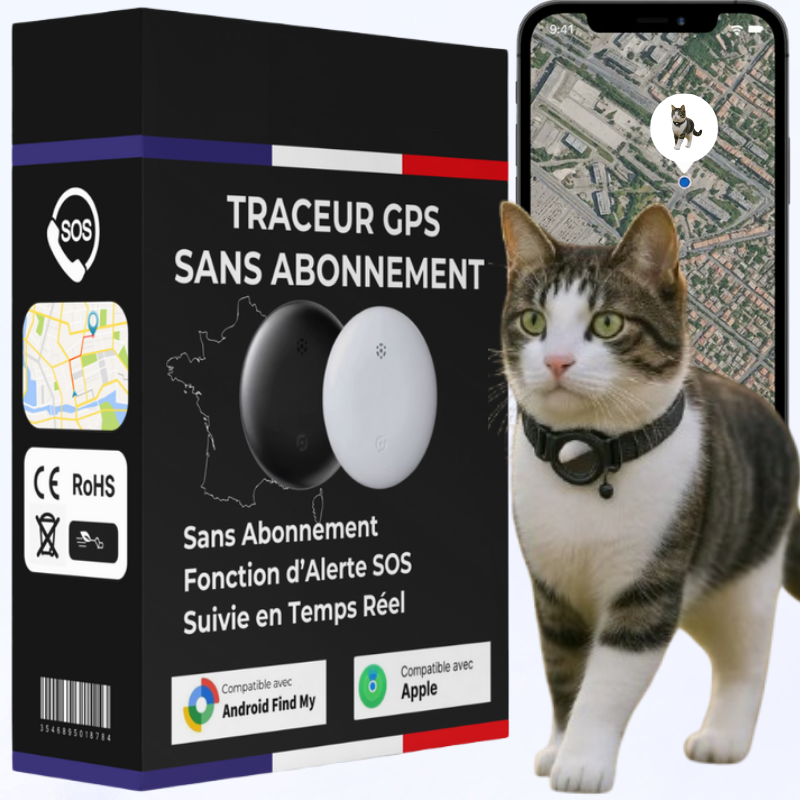 Traceur GPS pour Chat Sans Abonnement-Novatechsun